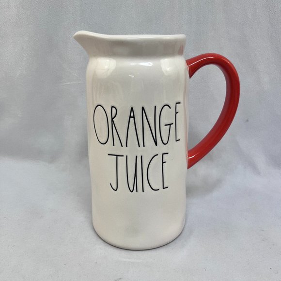 Rae Dunn Orange Juice Pitcher - Picture 1 of 5
